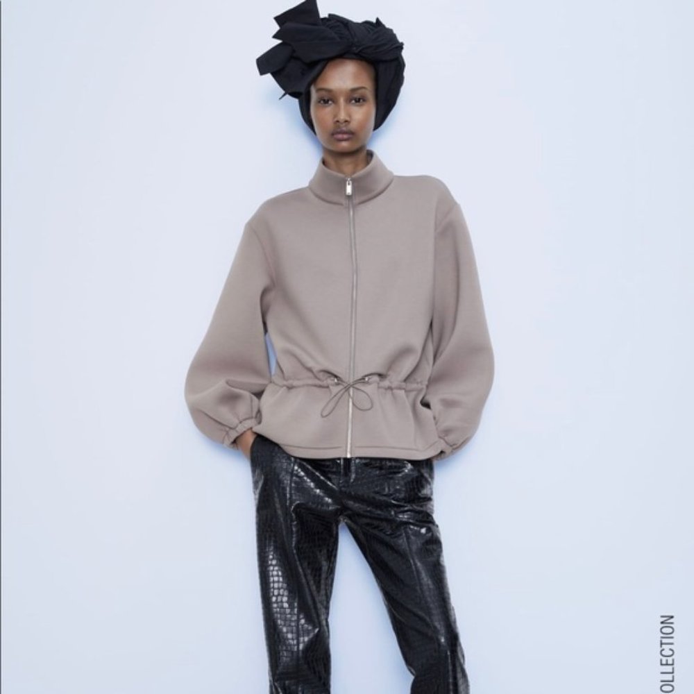 Zara Neoprene-Effect Jacket